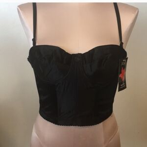 LiLy Corset Black Bra NEW Lightly padded Cups with under, Side & Front Support